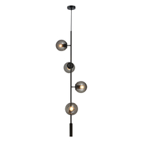 Lampa wisząca SISI SMOKY - szklane dymione klosze, nowoczesna do salonu