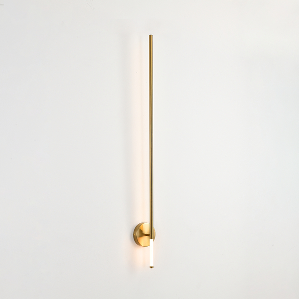 Kinkiet złoty FRESCO ledowy z alabastrowym wykończeniem  65 cm Step into Design 