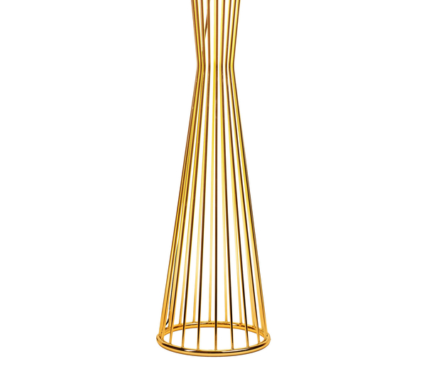 Lampa podłogowa FILO-1 - elegancka czarno-złota do salonu