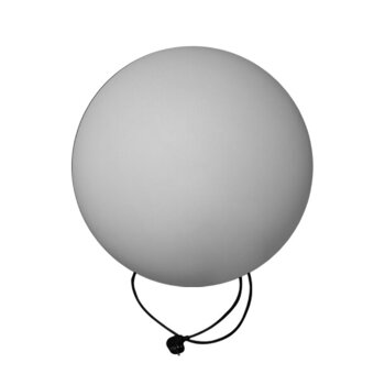 Lampa ogrodowa kula BALL 50 biała 50 cm