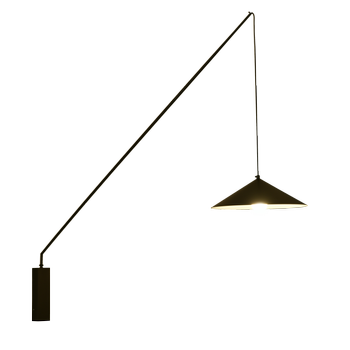 Lampa ścienna SWING czarna 140 cm