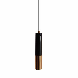 Lampa wisząca GOLDEN PIPE-1 czarno złota 5 cm