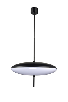 Lampa wisząca PIATTO biało-czarna 50 cm