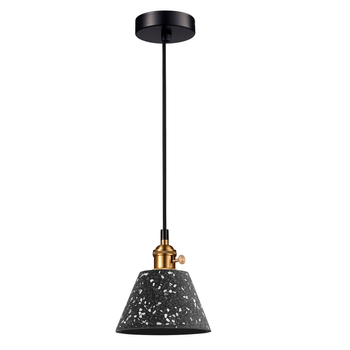 Lampa wisząca TERAZZO B czarna 15 cm