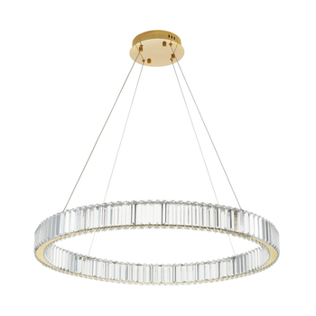 Lampa wisząca TIARA 80 LED złota 80 cm