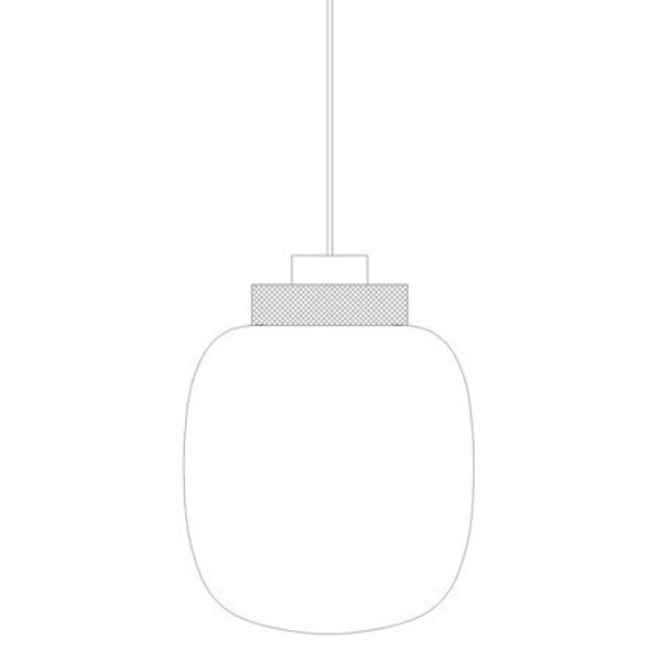 Lampa wisząca BOOM LED szaro złota 25 cm 