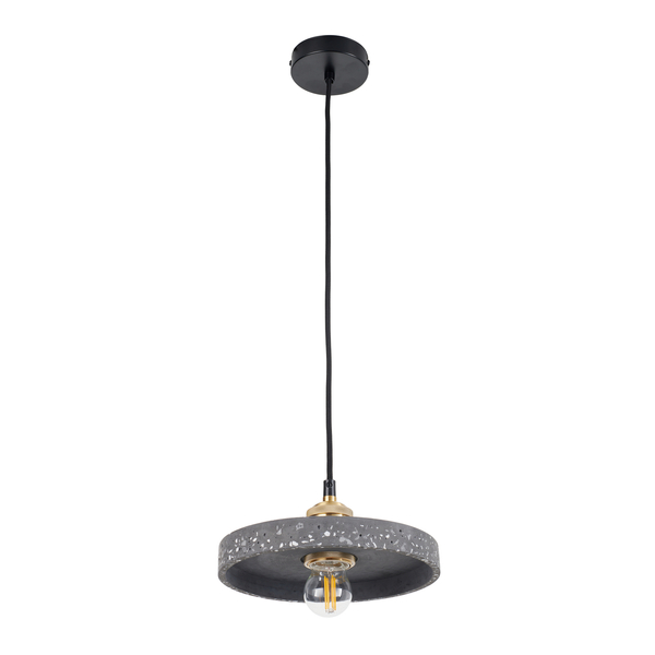 Lampa wisząca TERAZZO D czarna 21 cm