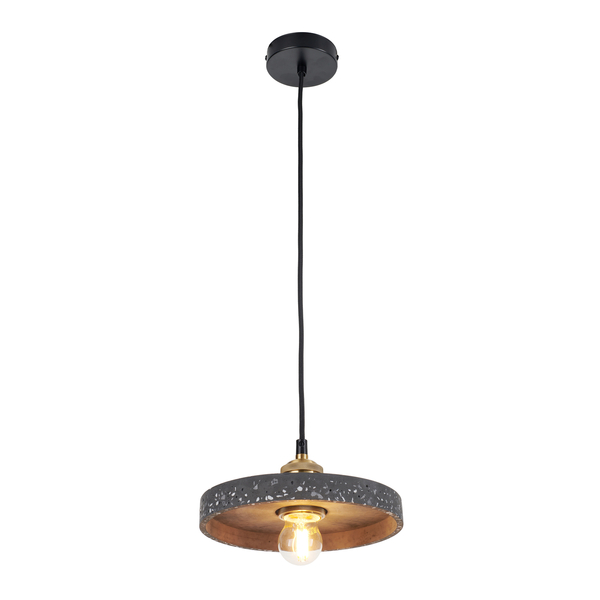 Lampa wisząca TERAZZO D czarna 21 cm