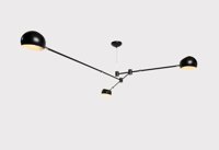 Lampa wisząca ASTRONOMY-3 czarna 175 cm