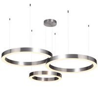 Lampa wisząca CIRCLE 40+60+80 LED mosiądz na 1 podsufitce