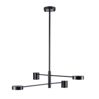 Lampa wisząca CLEX - 4P LED czarna 100 cm