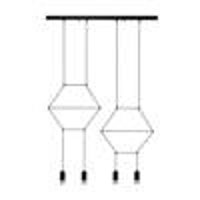 Lampa wisząca LINEA-4 LONG czarna 70 cm