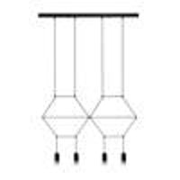 Lampa wisząca LINEA-4 LONG czarna 70 cm