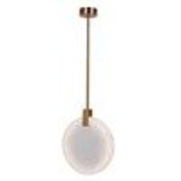 Lampa wisząca MARBLE LED marmurowo złota 24 cm